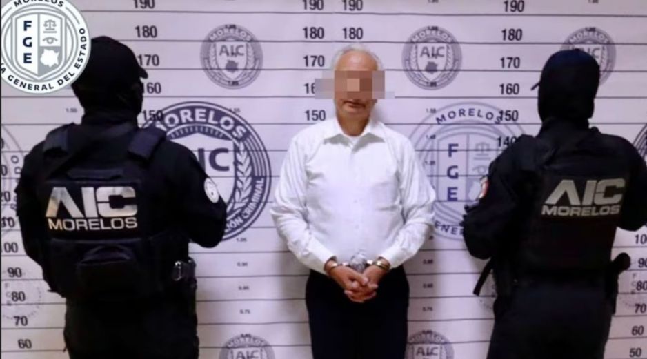 Víctor Rodríguez llegó al penal de Atlacholoaya la noche del martes pasado luego de su aprehensión en CDMX. ESPECIAL/Fiscalía de Morelos