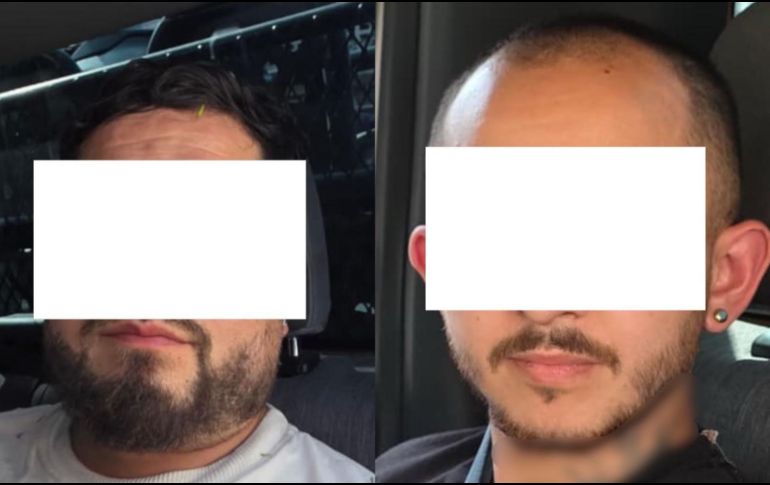 Christian “N” y Ángel “N” fueron detenidos en Guadalajara luego de una persecución. COMISARÍA DE GUADALAJARA/ESPECIAL