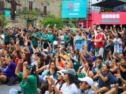 La afición noruega dominó el Fan Fest de Guadalajara, pero Inglaterra se quedó con la victoria y el festejo final. EL INFORMADOR/ J. ACOSTA