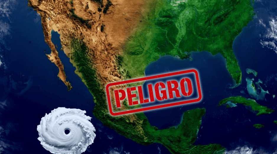 El sistema más activo se asocia a la onda tropical número 18 y se localiza a 595 km de Guerrero; cuenta con un 90% de probabilidad de convertirse en el quinto ciclón de la temporada en los próximos 7 días. ESPECIAL / CANVA