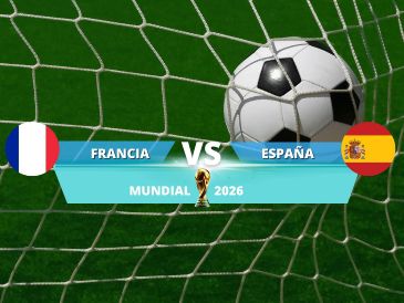 Francia y España se enfrentarán este martes 14 de julio por un boleto a la final de la Copa del Mundo 2026. ESPECIAL / CANVA