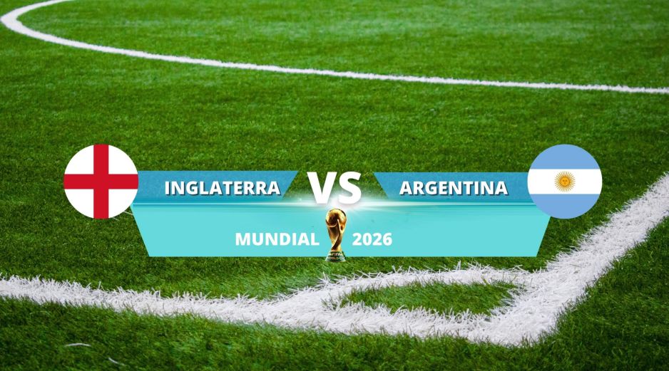 Inglaterra y Argentina se enfrentarán este miércoles 15 de julio para definir al segundo finalista de la Copa del Mundo 2026. ESPECIAL / CANVA