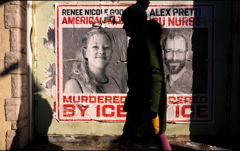 Afiches en memoria de Renee Good y Alex Pretti en Minneapolis el 31 de enero del 2026. AP / ARCHIVO