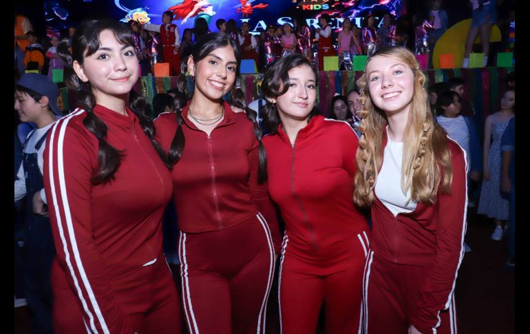 María Paula Campaña, Constanza Bennazar, Regina Alejandra  y Alicia Estefanía. GENTE BIEN JALISCO / Festival de Fin de cursos de Oakland School 2026