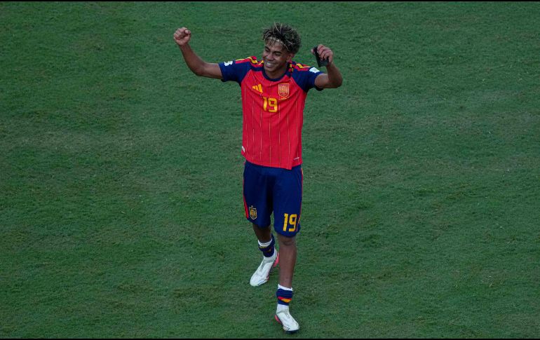 Lamine Yamal festejando la victora de España sobre Argentina en la final del Mundial 2026. Foto: IMAGO7/ Rafael Vadillo