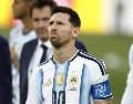 Lionel Messi y otros nueve jugadores no regresarán este lunes 20 de julio con el resto del plantel al país sudamericano, ya que podrán dirigirse a sus clubes o iniciar su periodo de descanso. EFE / W. Oliver