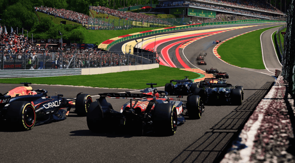 El mítico trazado de Spa-Francorchamps fue testigo del doloroso abandono de George Russell. FÓRMULA 1