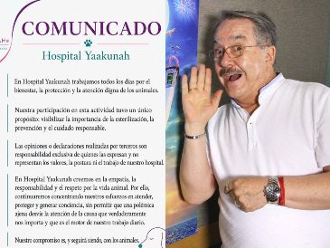 Hospital Yaakunah emitió un comunicado respecto a la reciente visita de Pedro Sola,. ESPECIAL / FACEBOOK Hospital Yaakunah / SUN / ARCHIVO