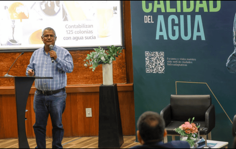 El especialista en gestión de agua y recursos hídricos, Josué Sánchez Tapetillo, propuso la creación de un observatorio ciudadano para vigilar al SIAPA. EL INFORMADOR / A. NAVARRO