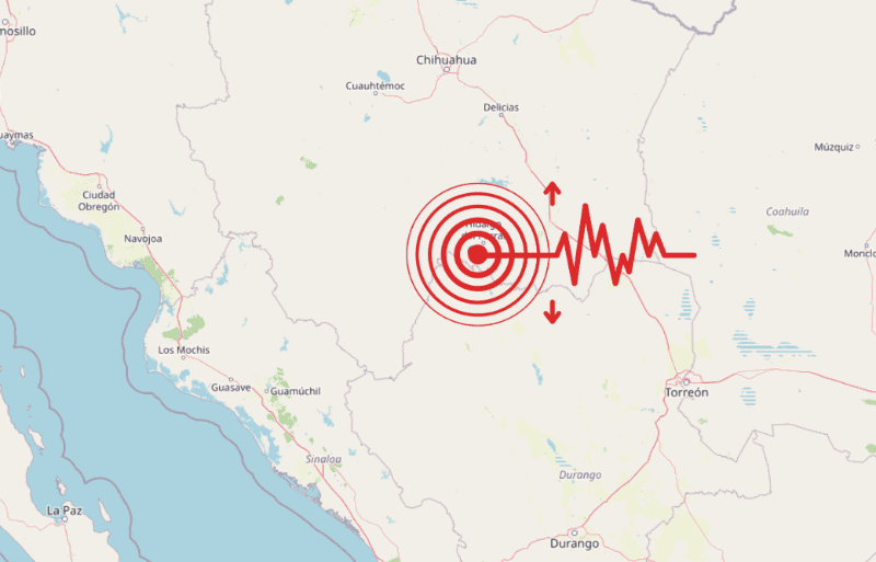 &nbsp;Sismo en Chihuahua. ESPECIAL / SSN