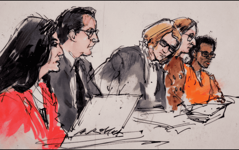 Los fiscales alegan que D4vd mantenía una relación sexual con la adolescente desde hacía varios meses, cuando él tenía 18 años. AP/COURTROOM SKETCH