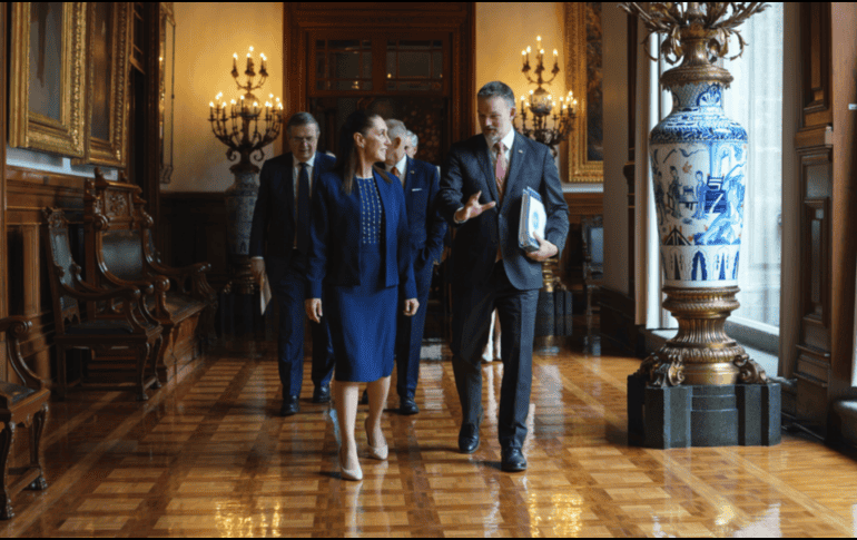 La Presidenta sostiene reunión con el representante comercial de Estados Unidos; evaluó avance de las negociaciones sobre la revisión del T-MEC. X / @Claudiashein