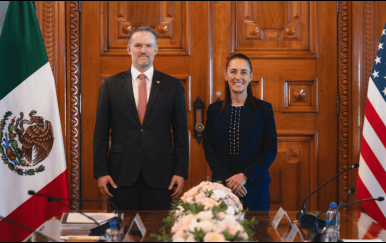 La Presidenta sostiene reunión con el representante comercial de Estados Unidos; evaluó avance de las negociaciones sobre la revisión del T-MEC. X / @Claudiashein