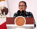 México permanece entre los países más peligrosos para ejercer el periodismo. En la fotografía, la secretaria de Gobernación, Rosa Icela Rodríguez. EFE/Presidencia de México