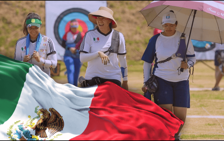 El equipo mexicano  acumula 2 mil 106 puntos en total y encabeza la tabla de combinados femeninos de tiro. ESPECIAL/Conade