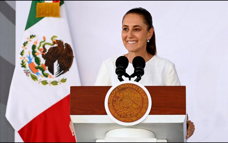 Claudia Sheinbaum señaló que la política comercial de Donald Trump dificulta el diálogo con México. EFE/ Presidencia de Mexico
