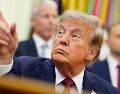 Trump aseguró que Estados Unidos está preparado para actuar, aunque mantiene abiertas las conversaciones con las autoridades iraníes. EFE/B. Cash