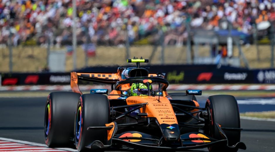 Esta es además la primera ocasión en la que Lando Norris arrancará desde la pole position como campeón del mundo. EFE / T. Vasvari