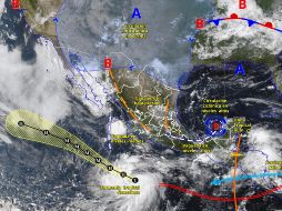 El SMN prevé lluvias fuertes a intensas, tormentas eléctricas y posible granizo en gran parte del país durante el fin de semana. ESPECIAL/ SMN.