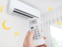 El problema no es dormir con el aire acondicionado encendido, sino cómo se utiliza. CANVA