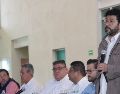 Reunión entre el secretario del trabajo y previsión social, Marath Bolaños, y familiares de los 63 mineros de Pasta de Conchos, Coahuila. X/@marathb