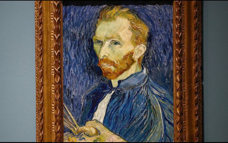 Autorretrato pintado por el difunto artista holandés Vincent Van Gogh en 1889. AFP