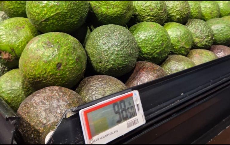 En junio del 2026, el aguacate fue el producto con mayor incidencia al alza con un incremento mensual de 24.53 por ciento. EL INFORMADOR/J. Velazco