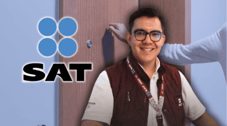 El SAT aclaró que no realiza visitas domiciliarias masivas ni bloqueos de cuentas bancarias. La autoridad fiscal pide a los contribuyentes evitar fraudes. ESPECIAL/SAT/Canva
