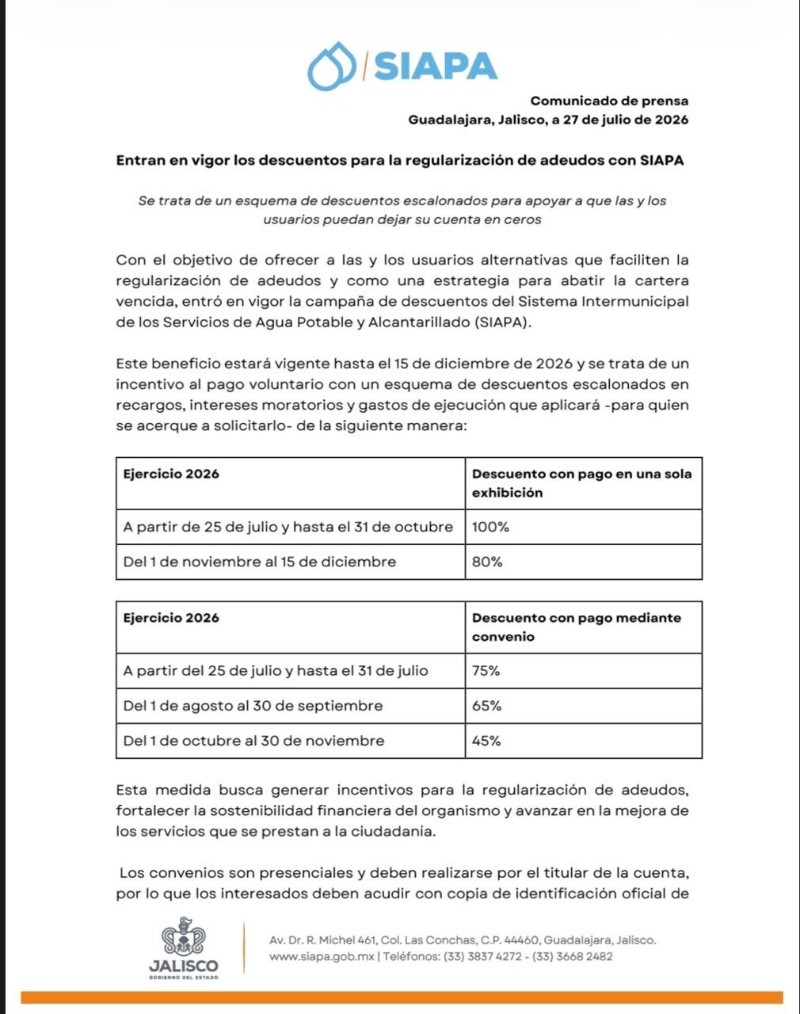 &nbsp;Estrategia para combatir la cartera vencida del SIAPA. ESPECIAL