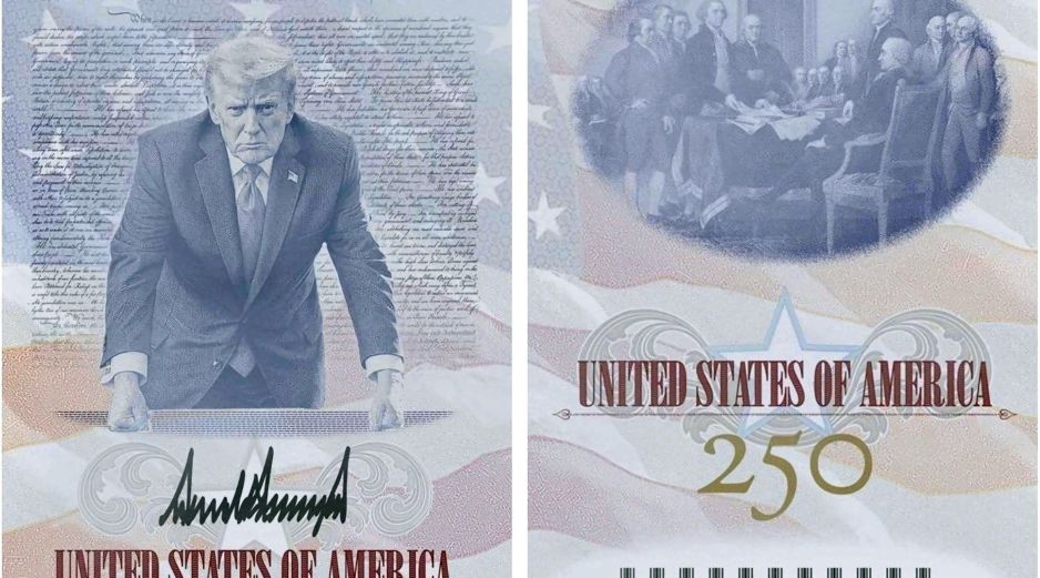 El Gobierno también planea emitir monedas con el rostro de Trump y billetes con su firma. EFE / DEPARTAMENTO DE ESTADO DE EU