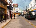 Las calles de Atotonilco, donde ocurrió el arresto del "R1", lucieron con un impresionante despliegue de seguridad. ESPECIAL/Secretaría de Seguridad del Estado