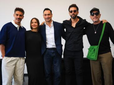 En la imagen, los actores principales de "Desértiko", además del director y productor del filme rodado en Guadalajara. EL INFORMADOR / J. Acosta