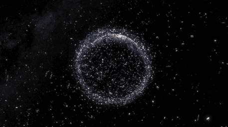 La basura espacial, suelen clasificarse según su tamaño o mejor dicho, según nuestra capacidad de detectarlos. NATURAL HISTORY MUSEUM