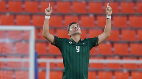 Tahiel Jiménez tuvo una gran actuación, logrando tres de los cuatro goles de la Selección Mexicana frente a Guatemala. ESPECIAL / X: @ClubSantos