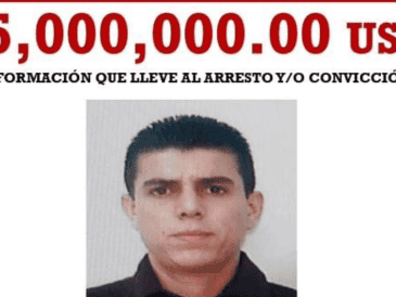 El Departamento de Estado de Estados Unidos dio a conocer que ha dispuesto de una bolsa de más de 100 millones de dólares destinada al programa de recompensas por información Juan Carlos Valencia, hijastro de "El Mencho". ESPECIAL
