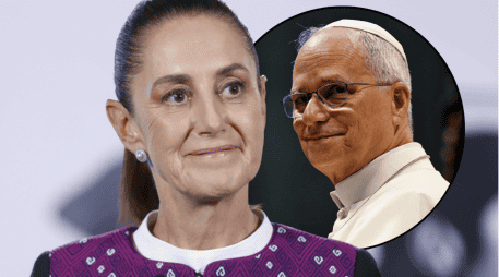 Sheinbaum aprovechará la reunión con el secretario de Estado del Vaticano para reiterar la invitación al Papa León XIV. EFE/S. Gutiérrez/Vatican Media