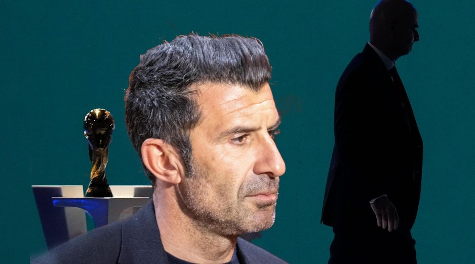 Luis Figo se sumó a las críticas en contra del presidente de la FIFA, Gianni Infantino. AP / ARCHIVO