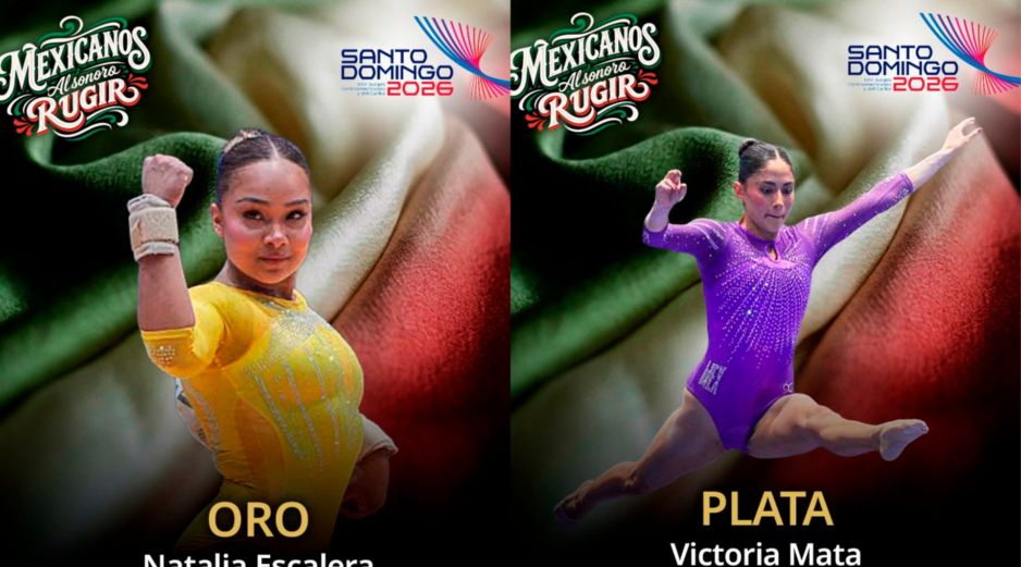 Victoria Mata y Natalia Escalera encabezaron una destacada jornada para México, que sumó múltiples preseas y confirmó su protagonismo en la gimnasia artística. X/ @conadeoficial.