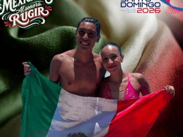 La corona que obtuvo Diego Villalobos, junto a Itzamary González en dueto técnico mixto, representó el título 38 para las y los atletas jaliscienses en Santo Domingo. ESPECIAL/Conade