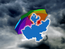 El pronóstico técnico indica que los acumulados de lluvia podrían oscilar entre los 50 y 75 milímetros en un lapso de 24 horas. ESPECIAL / CANVA