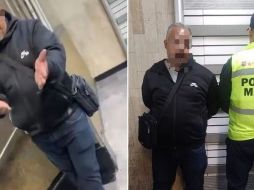 El sujeto se disculpó, pero eso no evitó que fuera detenido ahí mismo, en las instalaciones del Metro. ESPECIAL