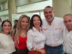 Mirza Flores, coordinadora de Movimiento Ciudadano en Jalisco, estuvo presente en el evento depresentación en Puerto Vallarta. ESPECIAL / Movimiento Ciudadano