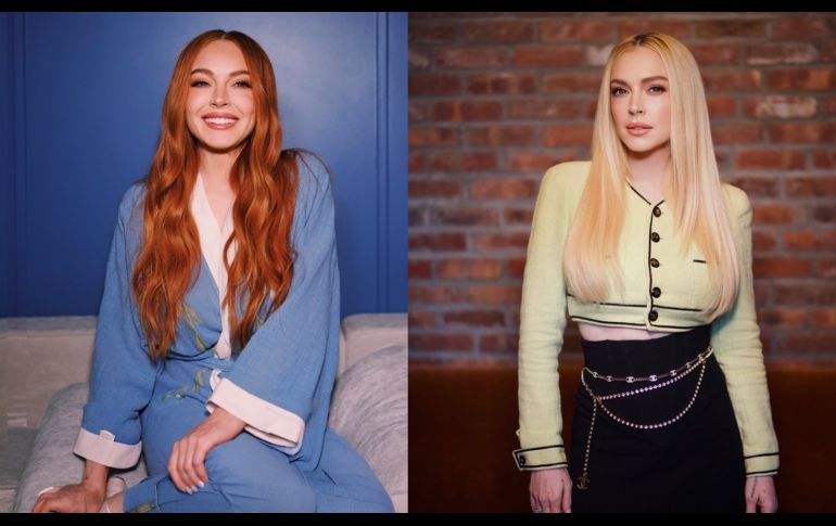 Lindsay Lohan volvió al cabello rojo. INSTAGRAM / @lindsaylohan