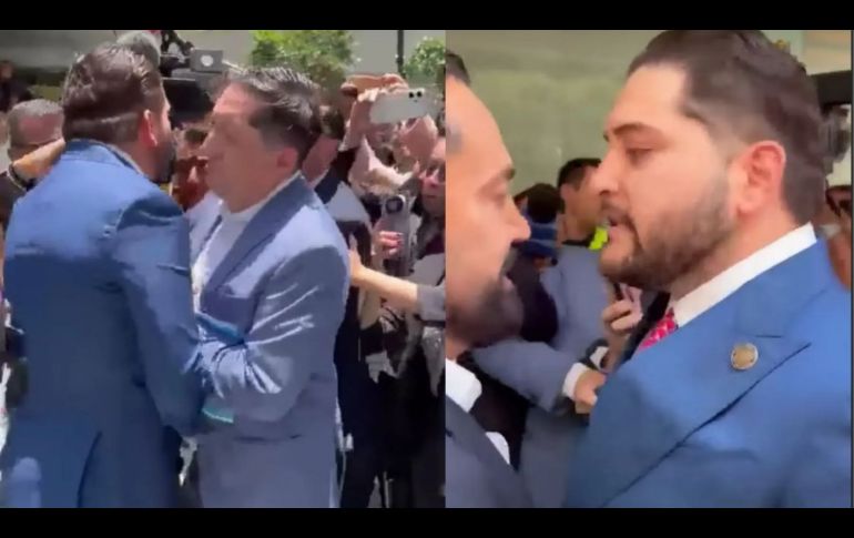 Carlos Eduardo Mancilla, diputado del PRI, se enfrentó a Arturo Ávila de Morena en el Senado. ESPECIAL