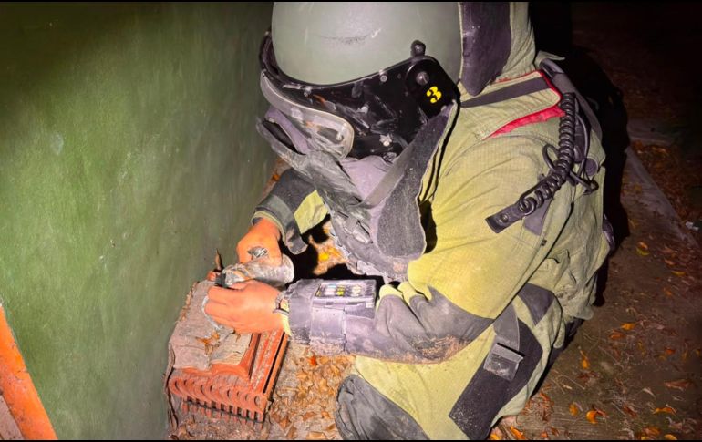 Gracias a la tecnología del Grupo TEDAX que se logró detectar y desactivar los artefactos. SECRETARÍA DE SEGURIDAD DE JALISCO