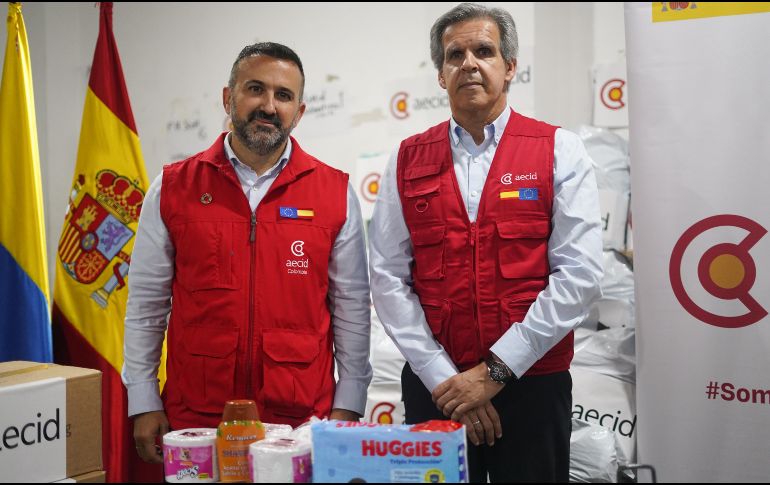 La rápida movilización de los fondos españoles ha sido posible gracias a la estrecha coordinación entre el embajador de España en Colombia, Santiago Jiménez Martín, y el canciller colombiano, Omar Bula Escobar. EFE/P. R. Seco 