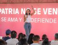 Mery Pozos encabezó una Asamblea Informativa por la Soberanía Nacional en el Parque Luis Quintanar. EL INFORMADOR/A. Navarro