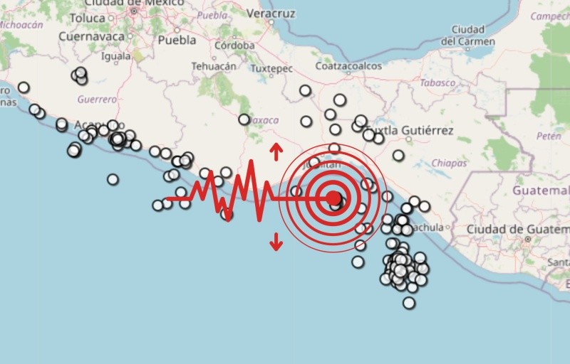 &nbsp;Sismo en Oaxaca. ESPECIAL / SSN