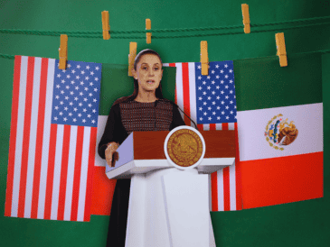 Sheinbaum afirmó además que Estados Unidos "siempre busca que México se convierta en un tema para su elección". EFE / J. Méndez