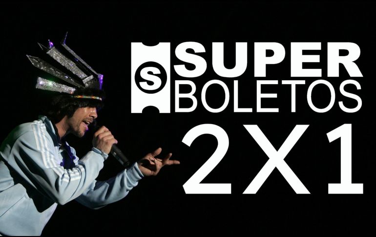 Superboletos tiene cinco conciertos en la Arena Guadalajara al 2x1 solo HOY 19 de agosto; entre ellos, boletos para Jamiroquai. EL INFORMADOR / ARCHIVO